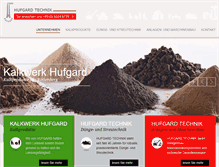 Tablet Screenshot of hufgard.com